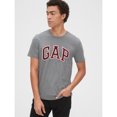 Gap tričko Logo t shirt Šedá – Zboží Mobilmania