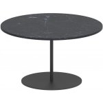 Royal Botania Odkládací stolek Butler, kulatý 60x35 cm, rám nerezová ocel anthracite, deska teak – Hledejceny.cz