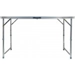 Cattara 13487 Stůl kempingový skládací DOUBLE teleskopický hnědý – Zboží Mobilmania