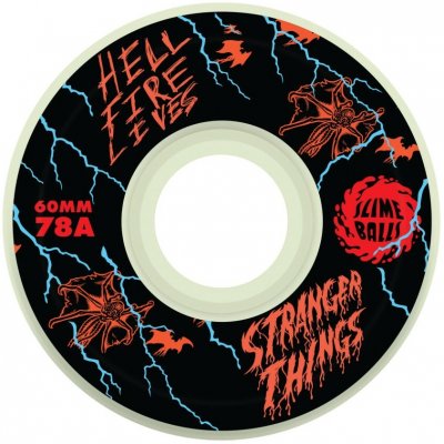 Santa Cruz, Stranger 60mm Meek Slasher Eddie Light Ups 78a Slime Balls – Zboží Dáma