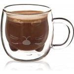 Orion domácí potřeby Dvoustěnný hrnek kočka 300 ml – Zboží Mobilmania