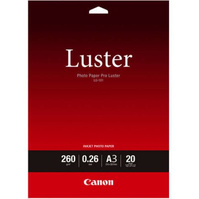 CANON LU-101 Luster, A3 fotopapír, 20 ks, 260g/ m 6211B007 – Hledejceny.cz