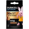 Baterie primární DURACELL Optimum AA 6 ks 42385