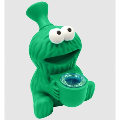 Urban Crew Silikonový bong Cookie Monster 11.5 cm Zelená – Hledejceny.cz