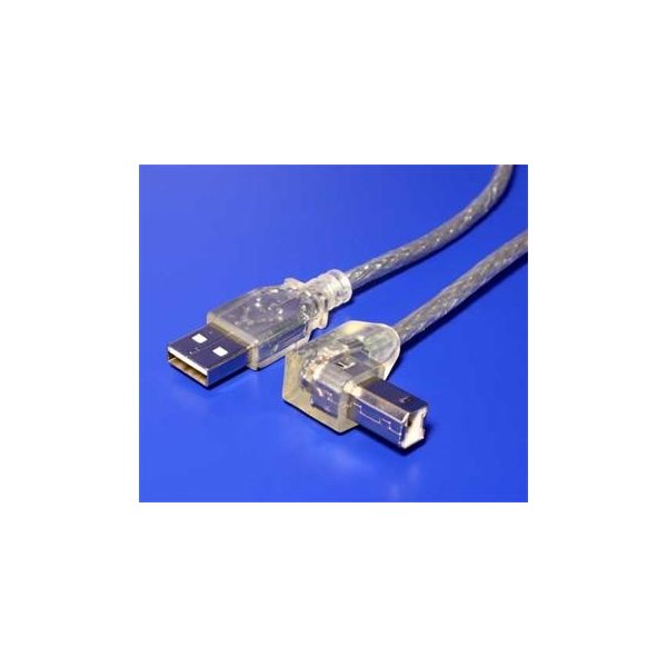 Goobay 11.92.8820 USB 2.0 A-B transparentní, lomený konektor B, 2m od 64 Kč  - Heureka.cz