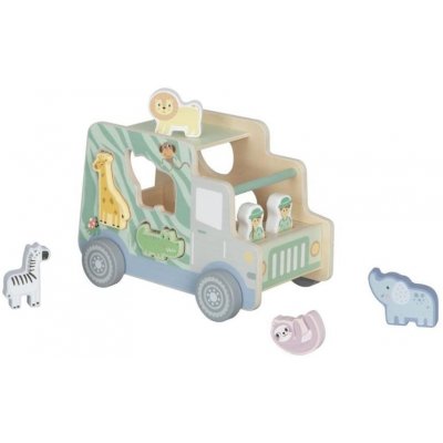 eliNeli autíčko se zvířátky 2v1 vkládačka + Jeep – Zboží Mobilmania