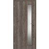 Interiérové dveře Doornite CPL TIKA1 sklo, 80 L, 846 × 1983 mm, CPL laminát, levé, dub americký, prosklené C1HLEP.80L1.VT