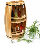 Dandi Dřevěný stojan na víno, soudek 17 lahví přírodní – Zboží Dáma