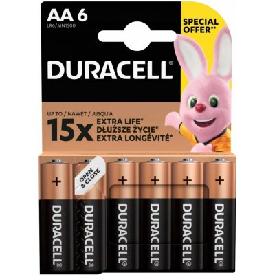 Duracell BASIC AA 6ks 10PP100086 – Zbozi.Blesk.cz