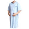 Pánské pyžamo Xcena pánská noční košile kr.rukáv sv.modrá