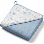 BABYONO Osuška s kapucí froté 100 x 100 modrá – Zboží Dáma