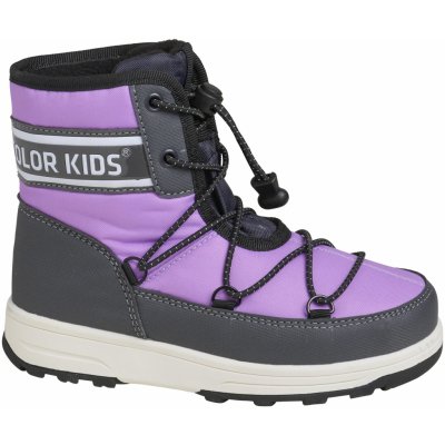 Color Kids Boots Dívčí vysoké zimní boty W. String violet tulle Velikost