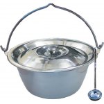 Kessel kotlík na guláš nerez 20 l INOX 1,2 mm LUX nerezová poklička INOX naběračka INOX – Sleviste.cz
