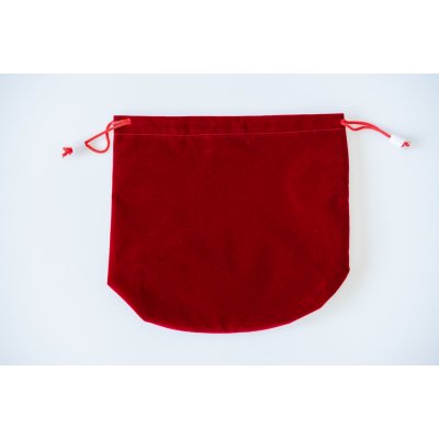 Sametový sáček na šachové figurky červený – Zboží Živě