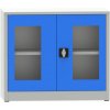 Kancelářské skříně Kovona Spisová skříň kovová C2972H2, dveře modrá