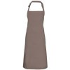 Zástěra Premier Workwear Klasická zástěra za krk PR150 Mushroom Pantone 410 72x86cm