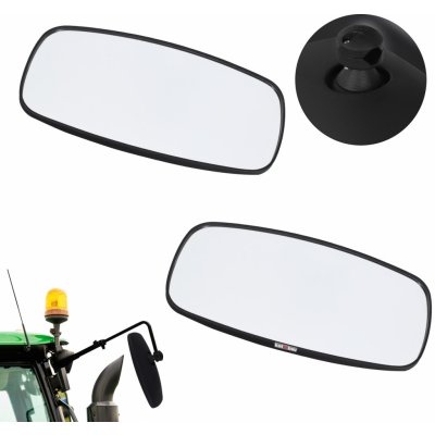 Vnější knoflíkové zrcadlo univerzální 32x17 cm sada 2 ks. | Zboží Auto