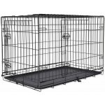 Dog Fantasy Klec skládací 2 dveře L 91 x 56 x 63 cm – Zboží Mobilmania