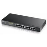 Zyxel GS1900-8HP v3 8-port Desktop Gigabit Web Smart PoE switch: 8x Gigabit metal, IPv6, PoE budget 70W, fanless – Hledejceny.cz