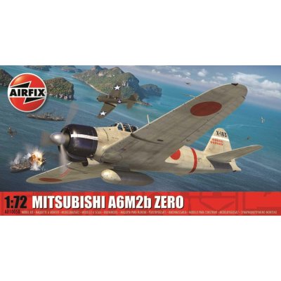AIRFIX Classic Kit letadlo A01005B - Mitsubishi A6M2b Zero (1:72) CF_30-A01005B