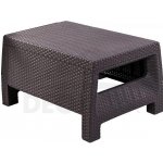 DEOKORK Zahradní ratanový stolek CORFU hnědá – Zboží Dáma