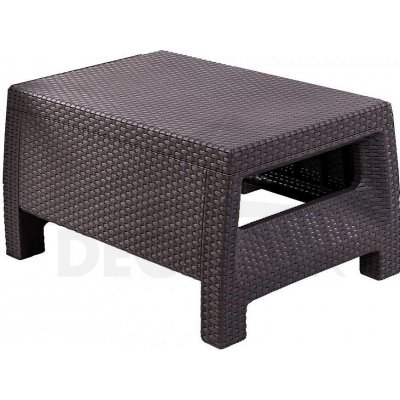 DEOKORK Zahradní ratanový stolek CORFU hnědá – Zboží Dáma