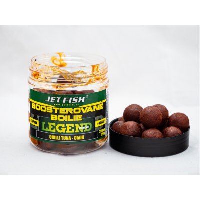 JET FISH Boosterované boilies Legend Range 250ml 20mm chilli tuna