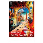 Nástěnný Helma Surreal New Worlds 2026 – Zboží Dáma