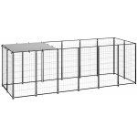 Meedo Psí kotec černý ocel 330 x 110 x 110 cm – Zboží Dáma