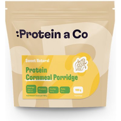 ProteinaCo Proteinová kukuřičná kaše 480 g – Zboží Dáma