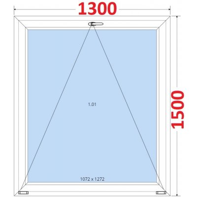 SMART Plastové okno 130x150, Sklopné – Zboží Mobilmania