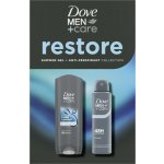 Dove Men+Care Antiperspirant antiperspirant ve spreji 48h 150 ml + Dove Men+Care Clean Comfort sprchový gel 250 ml kosmetická sada – Sleviste.cz