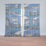 Sablio Záclony Mustang Pattern: 2ks 150x250cm – Hledejceny.cz