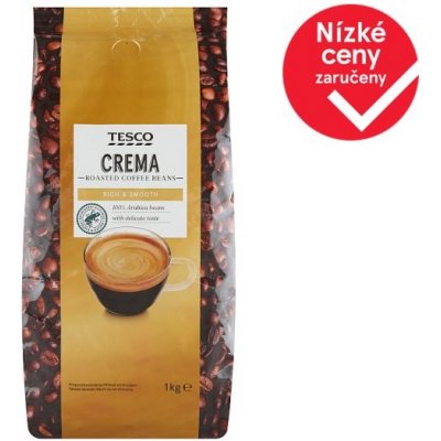 Tesco Crema pražená zrnková 1 kg – Hledejceny.cz