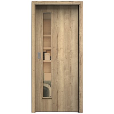Sapeli Elegant Komfort M60 posuvné dub halifax 100 x 210 cm Planibel bronz – Hledejceny.cz