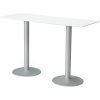 Barový stolek AJ Produkty Bianca 180 x 70 cm bílá / šedá