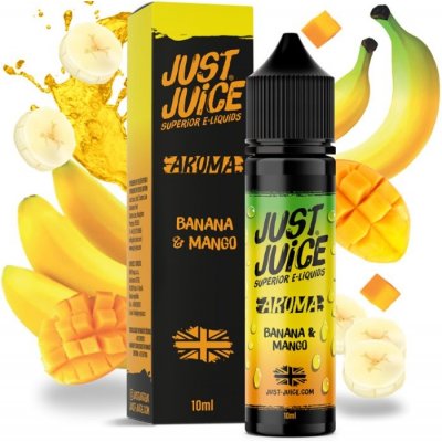Just Juice Banana & Mango Shake & Vape 10 ml – Sleviste.cz