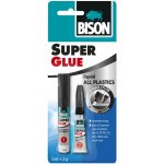 BISON SUPER GLUE All Plastic 3 ml + 2 g – Zbozi.Blesk.cz