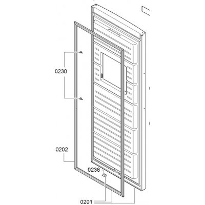 Bosch Siemens 00711523 originální magnetické těsnění dveří mrazničky 1475 × 575 mm, EAN 4062535183241 – Zboží Mobilmania