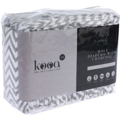 kooa pleny pro psí samce s dřevěným uhlím L 15 kusů – Sleviste.cz