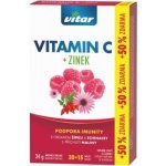 Revital Vitamin C + zinek+echinacea+šípek 45 tablet – Hledejceny.cz