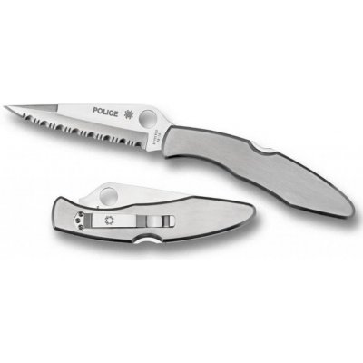 Spyderco Police Stainless Steel Handle Serrated C07S