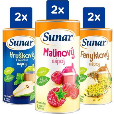 Sunar rozpustný nápoj mix karton 6 x 200g – Sleviste.cz