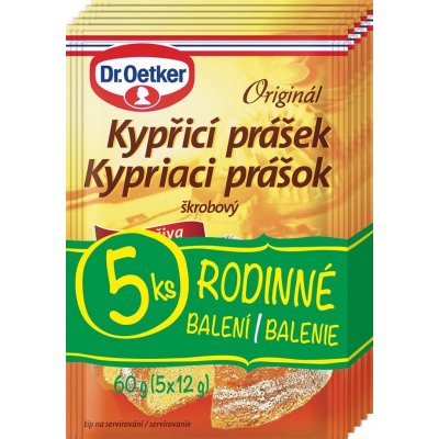 Dr.Oetker Kypřicí prášek do pečiva 5x12 g – Sleviste.cz