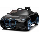 Beneo Elektrické autíčko BMW i4 černé 2,4 GHz dálkové ovládání USB/AUX/Bluetooth přípojka odpružení 12V baterie LED světla 2 X MOTOR ORIGINAL licence – Zboží Mobilmania