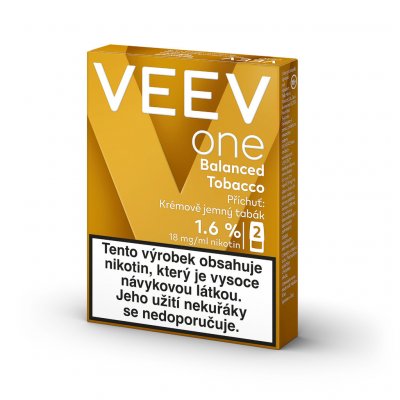 VEEV ONE náplň Balanced Tobacco 18 mg 2ks – Sleviste.cz