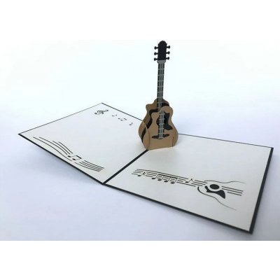 hudebnikum.cz Přání do obálky 3D KYTARA – Zboží Dáma