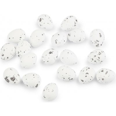 Dekorační křepelčí vajíčka k aranžování bílá 1krab. – Hledejceny.cz
