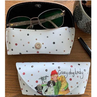 Alex Clark pouzdro na brýle AC Crazy dog lady – Sleviste.cz