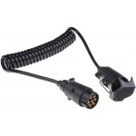 Prodlužovací kabel 2,3 m spirálový, 1x zástrčka, 1x zásuvka 7pin 12V | Zboží Auto